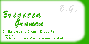 brigitta gromen business card